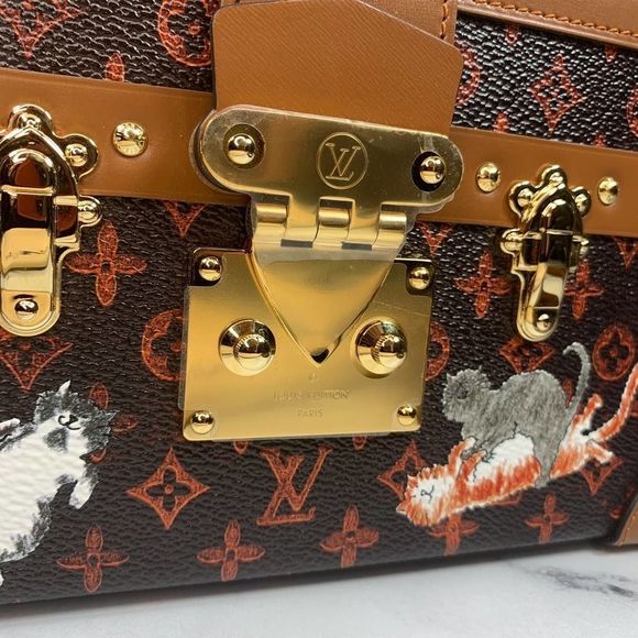 Louis Vuitton Catogram Trunk Petite Malle cat bag crossbody LV Grace Coddington - Picture 13 of 15